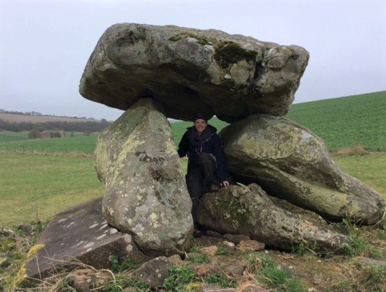 Avebury and Stonehenge Private Guides - at the Devil's Den with client