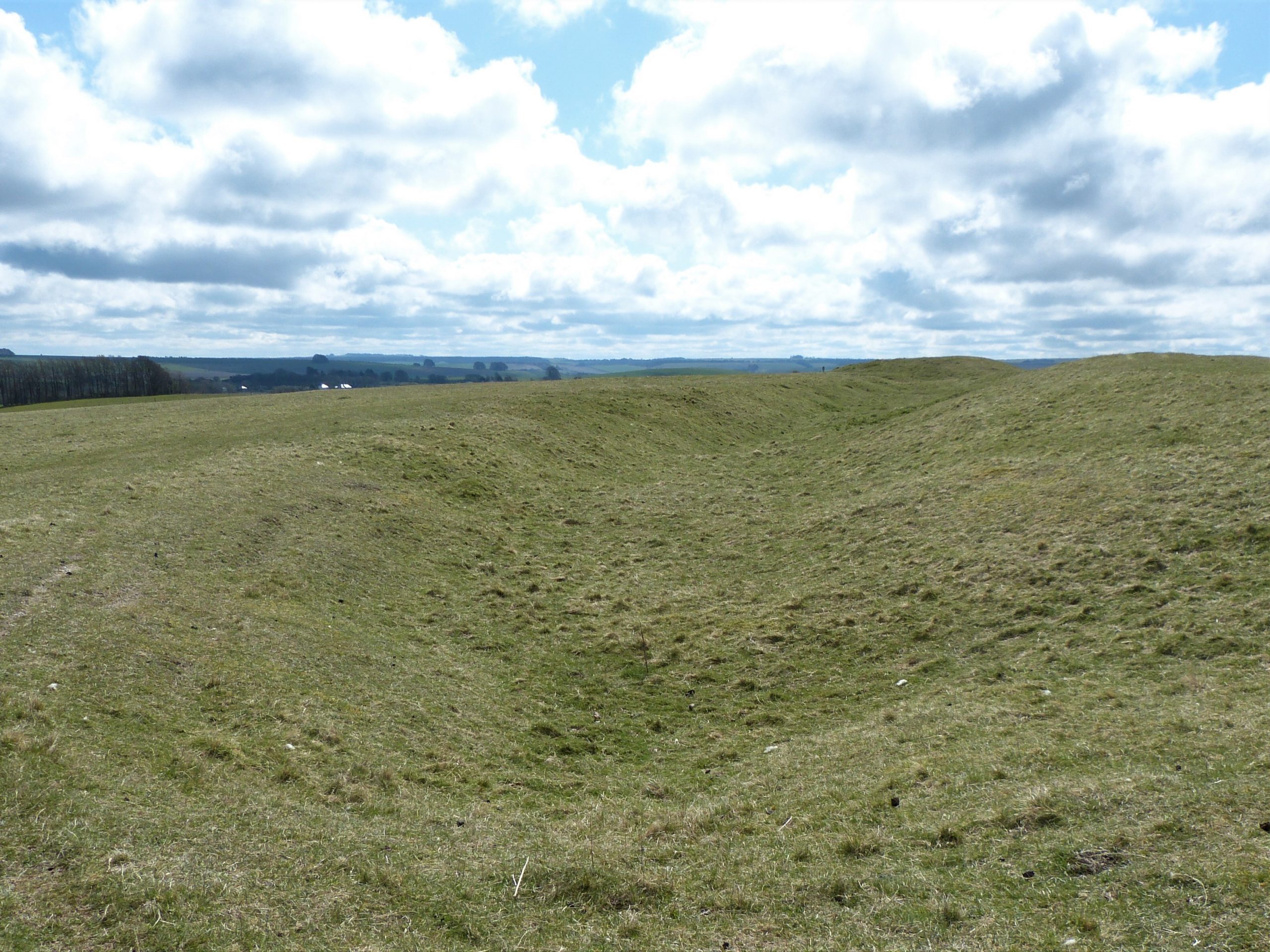 Part of the outer ditch of the Windmill Hill Causewayed Enclosure
